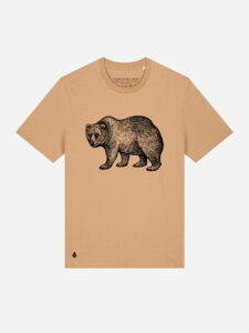 Skogs kollektion Bear eco t-shirt Latte