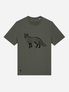 Skogs kollektion Fox eco t-shirt Khaki